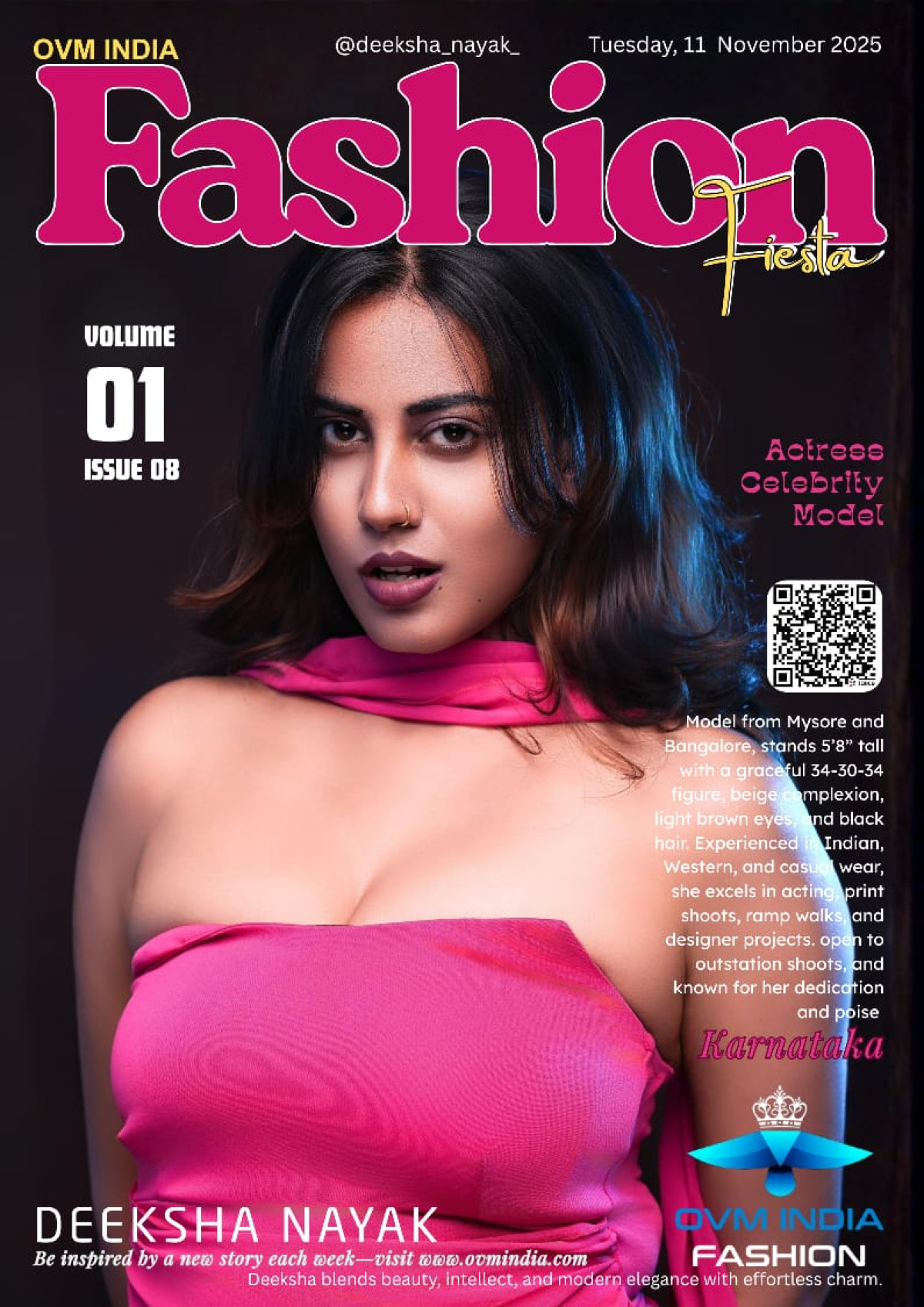 Model and A professional with an MBA background, Deeksha combines intelligence with poise, making her a dynamic presence both on and off the runway. Comfortable in Indian, Western, and casual wear, she brings authenticity and confidence to every look — 